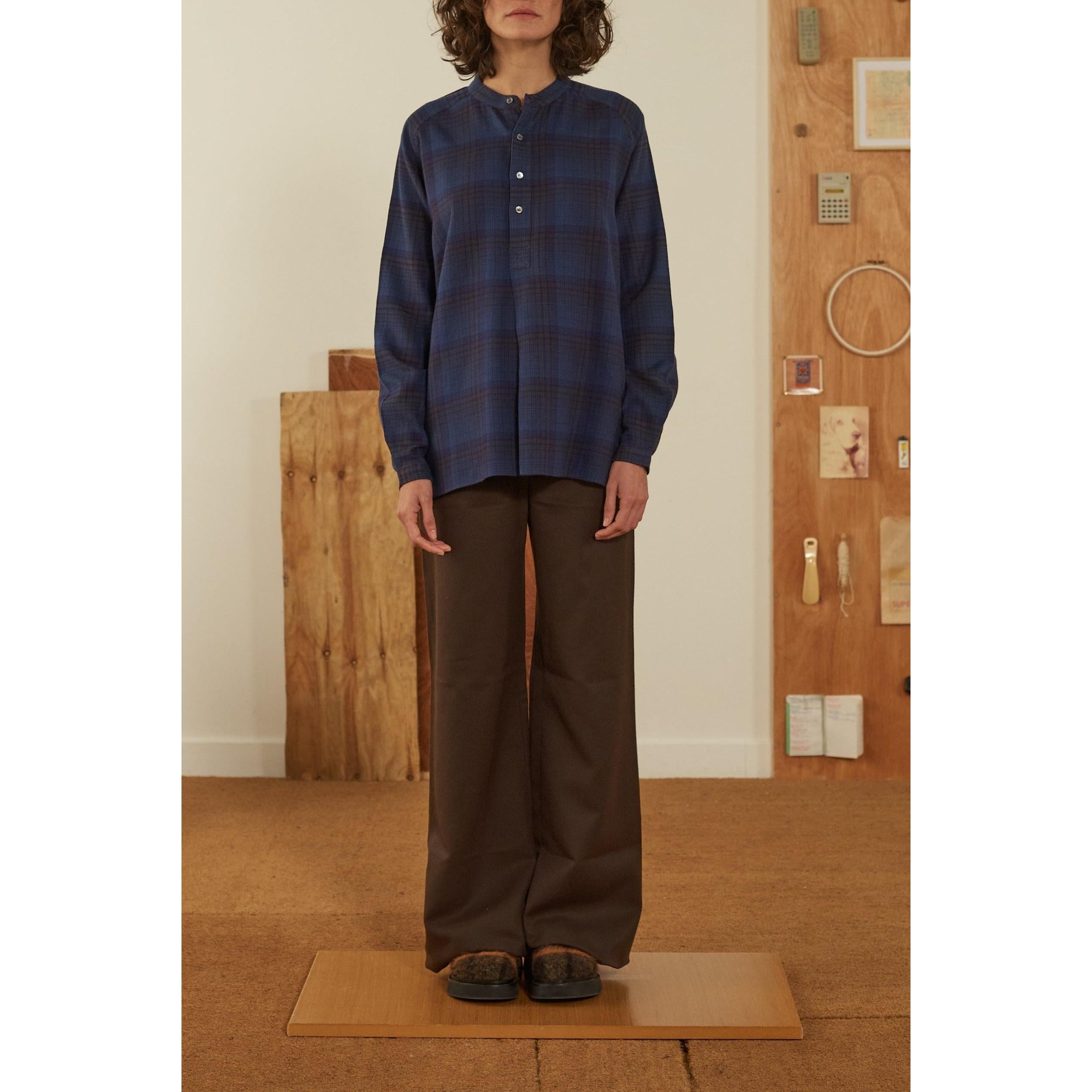Nina Blouse N°707 - Checks Verone Navy Blue