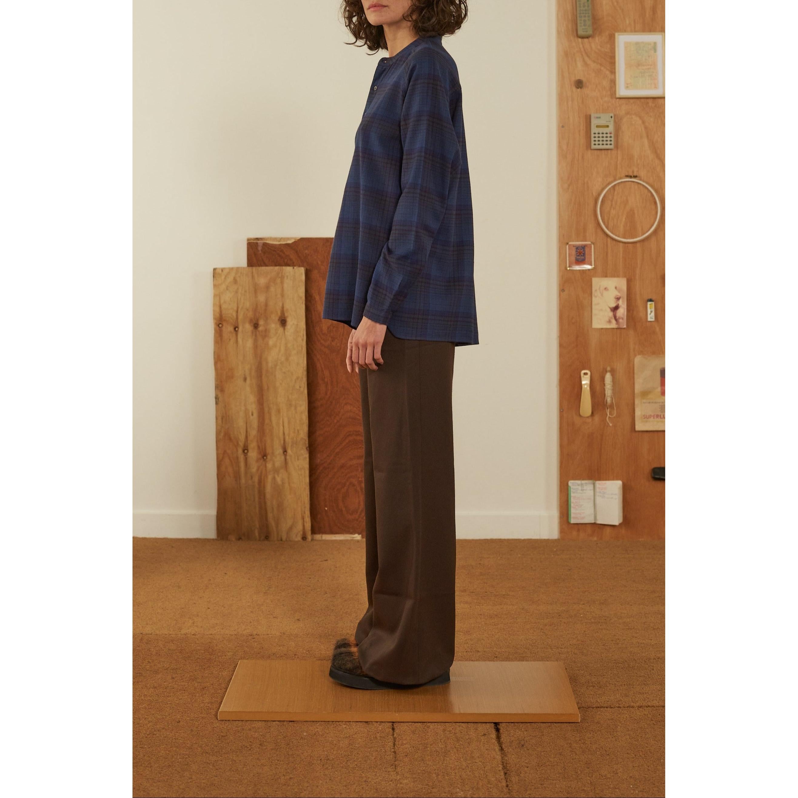 Nina Blouse N°707 - Checks Verone Navy Blue