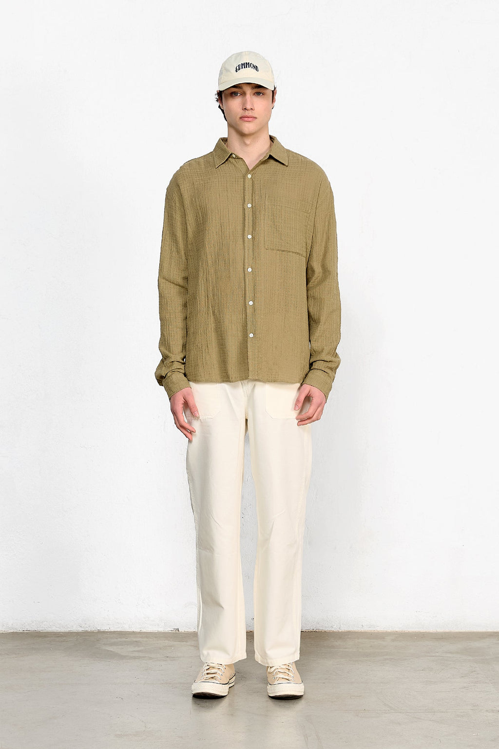 Camisa Check-In Khaki