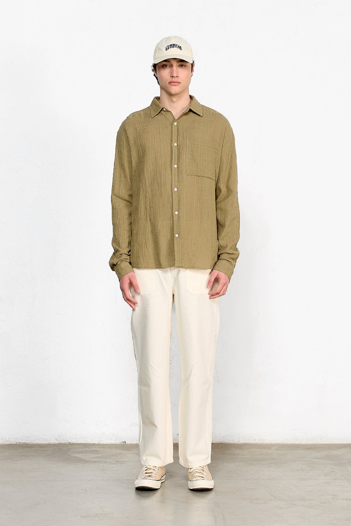 Camisa Check-In Khaki