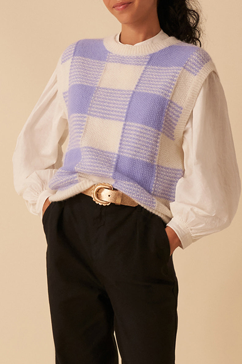 Cheldon Sweater - Ecru/Ice