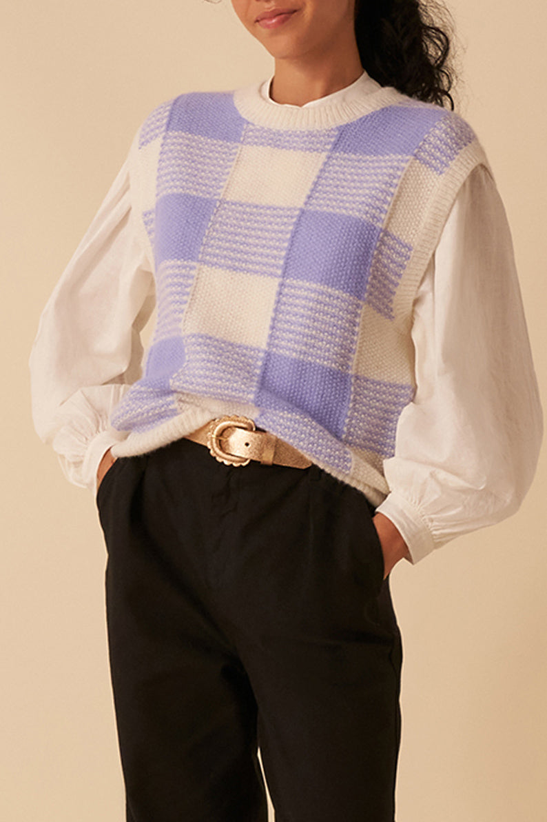 Cheldon Sweater - Ecru/Ice