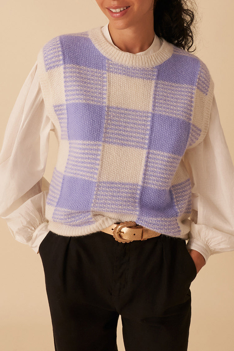 Cheldon Sweater - Ecru/Ice