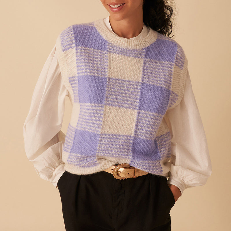 Cheldon Sweater - Ecru/Ice