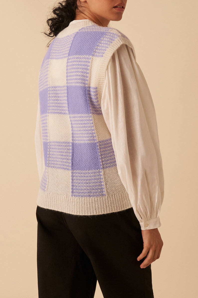 Cheldon Sweater - Ecru/Ice