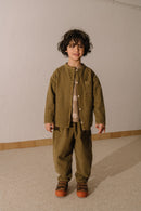 Pantalon Carrot Corderoy Vert Nutria