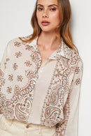 Camisa - Beige - Mujer