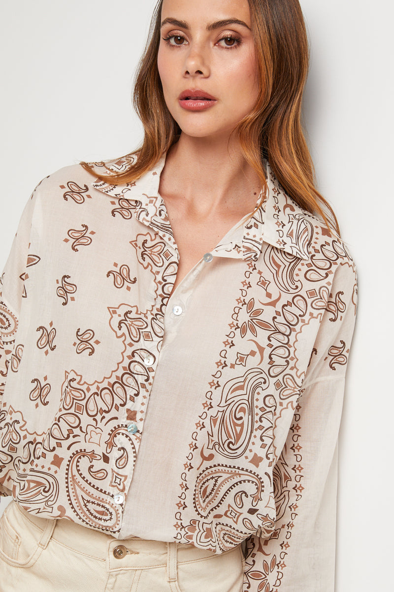 Camisa - Beige - Mujer