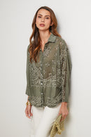 Camisa - Caqui - Mujer