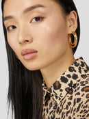 Chemise Dori En Imprimé Léopard Soyeux