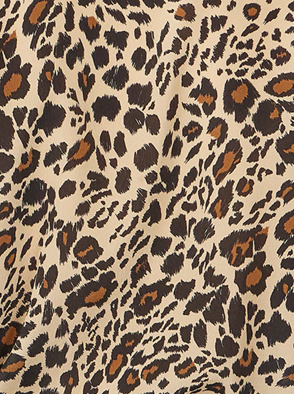 Dori Blouse Met Zijdeachtige Luipaardprint