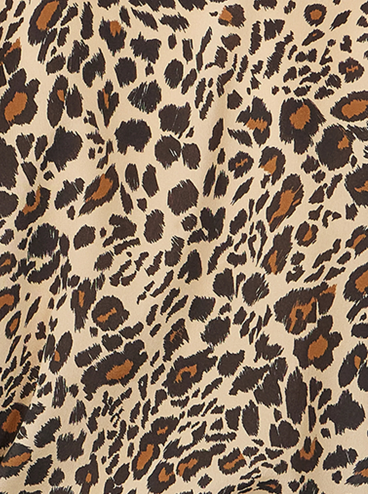 Dori Blouse Met Zijdeachtige Luipaardprint