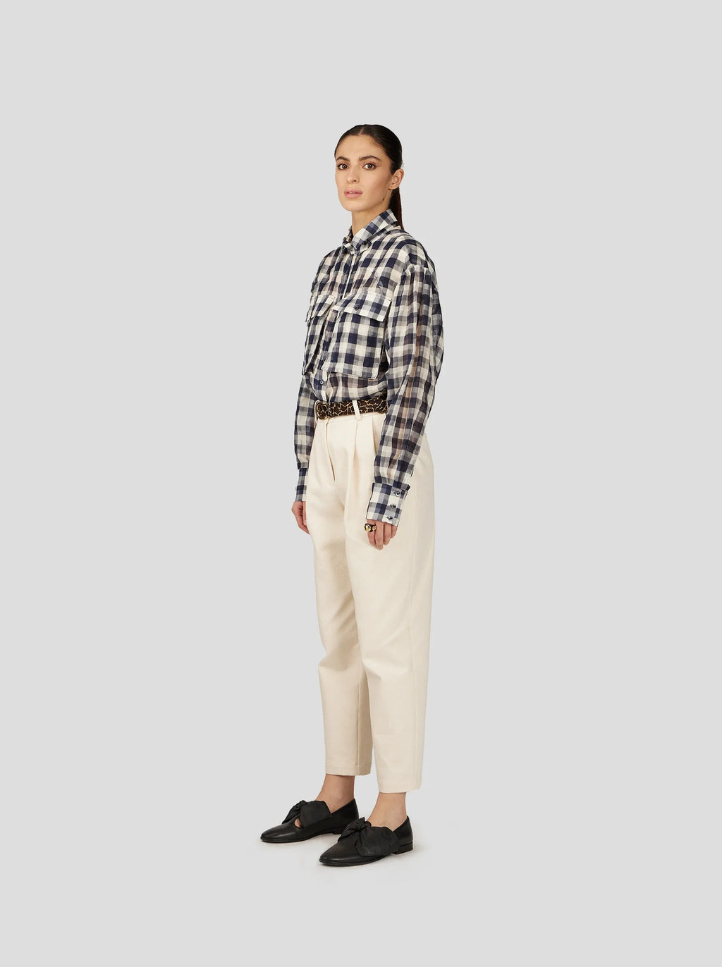 Elwood Oversized Black Gingham Shirt