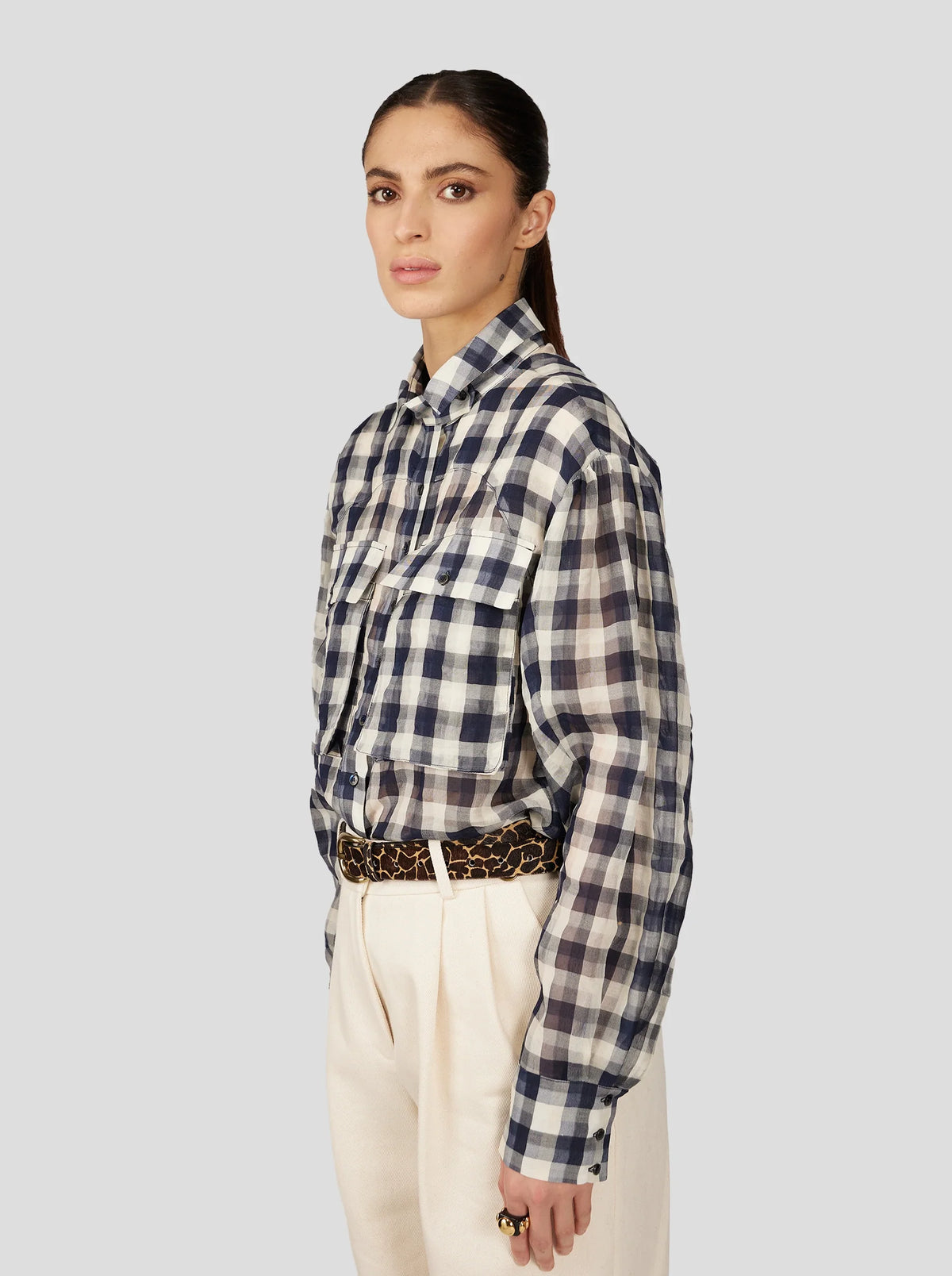 Elwood Oversized Black Gingham Shirt