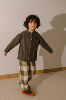 Chemise Jim Corderoy Taupe Foncé