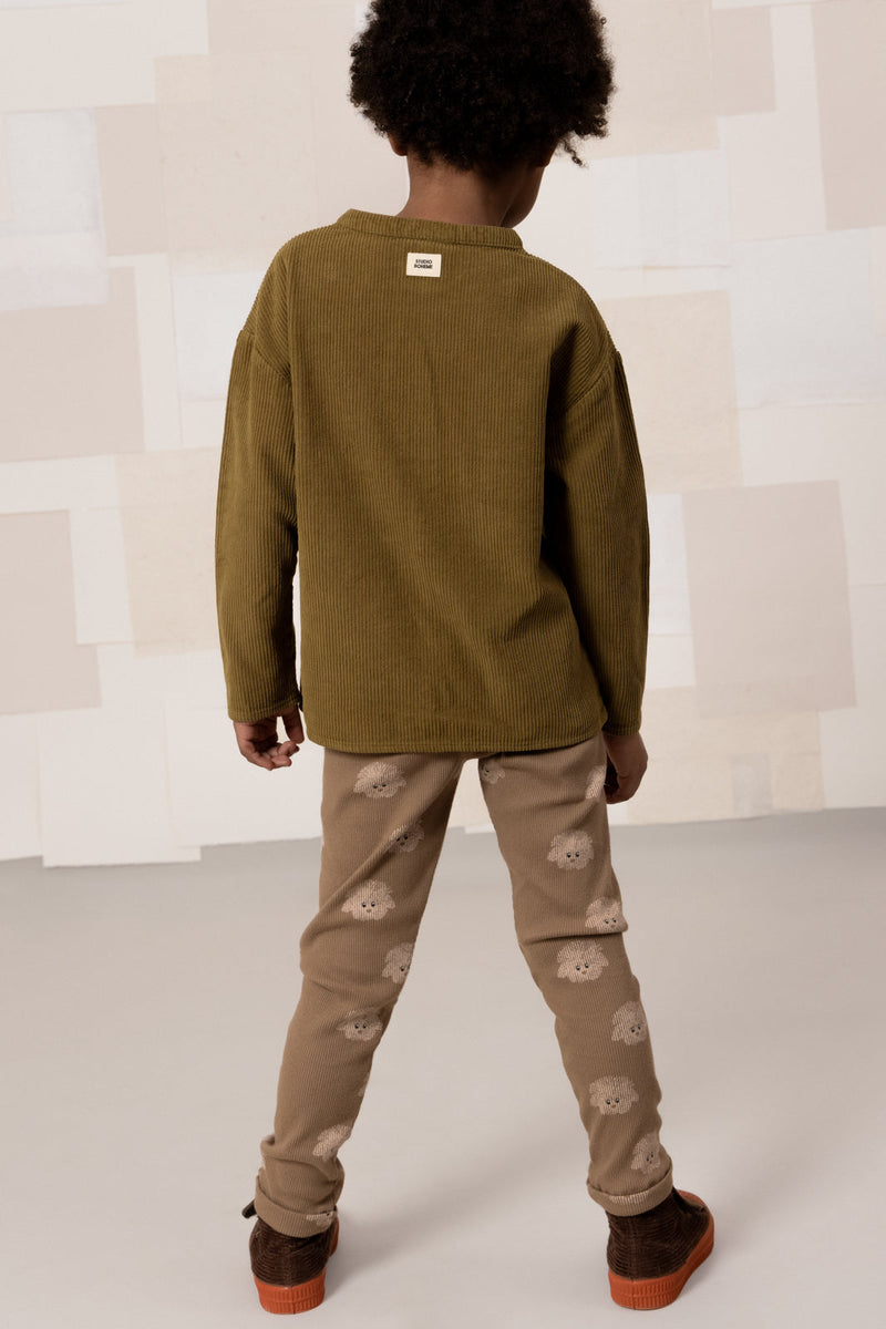 Leggings Rom Pom Mocha Chien