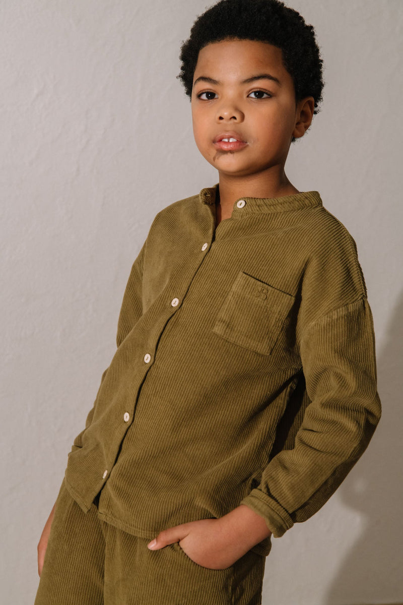 Chemise Jim Corderoy Vert Nutria