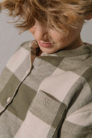 Chemise Jim Flanelle Vichy Kaki