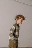 Chemise Jim Flanelle Vichy Kaki