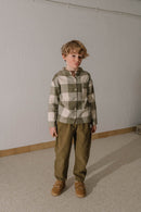 Chemise Jim Flanelle Vichy Kaki