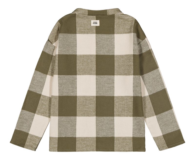 Chemise Jim Flanelle Vichy Kaki