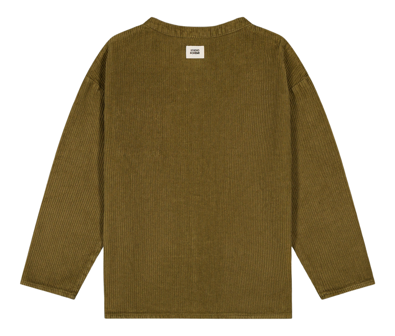 Chemise Jim Corderoy Vert Nutria