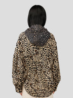 Tasman Seidenbluse mit Leopardenmuster