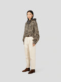 Tasman Seidenbluse mit Leopardenmuster