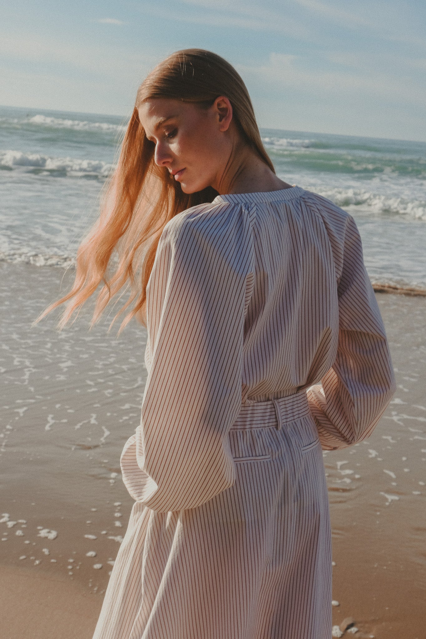 Camisa - Chiara - Crudo Curry Stripe