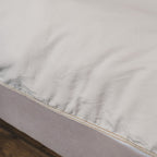 Housse De Couette En Satin De Coton - Blanc