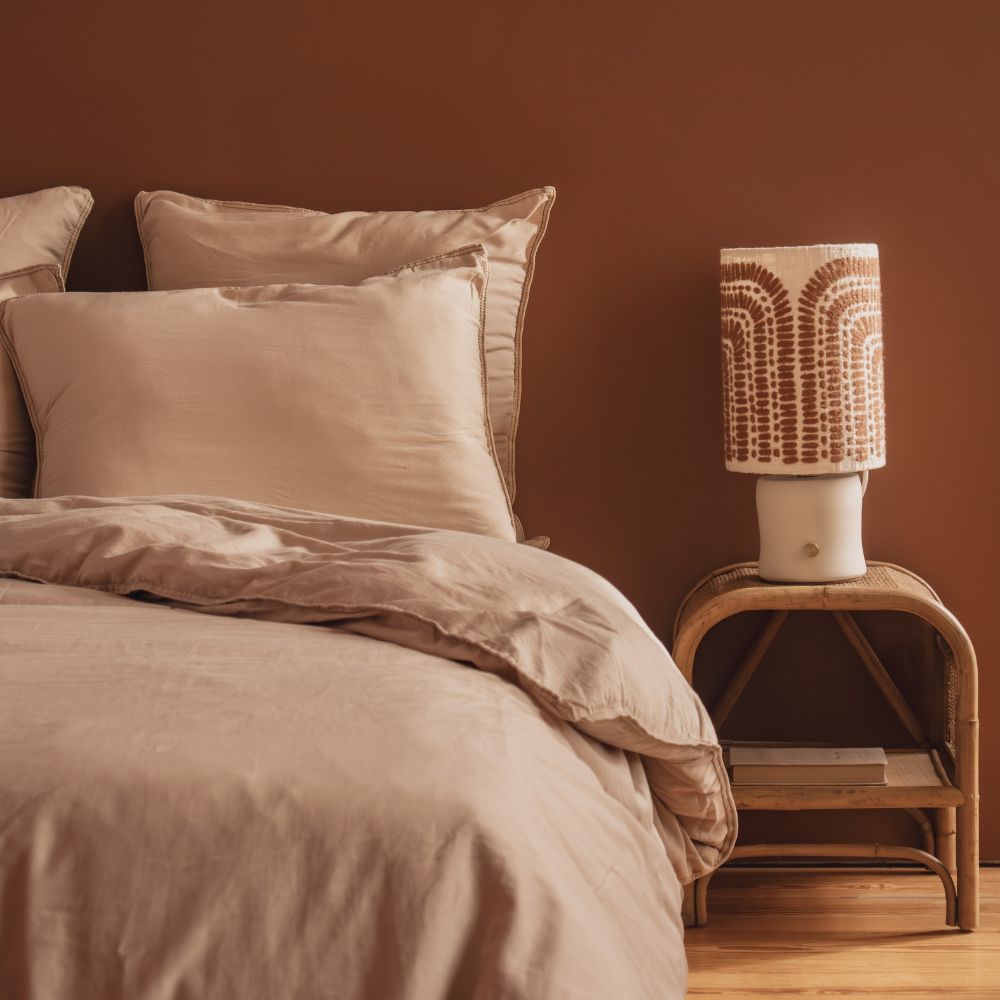 Cotton Sateen Duvet Cover - Beige