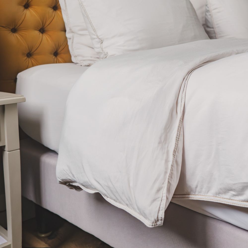 Cotton Sateen Duvet Cover - White