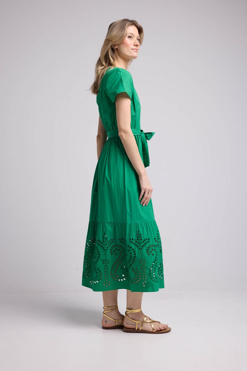 Robe Long Manches Courtes - Vert