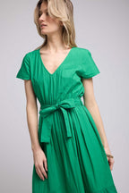 Robe Long Manches Courtes - Vert