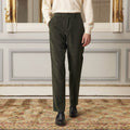 Chino En Velours Vert