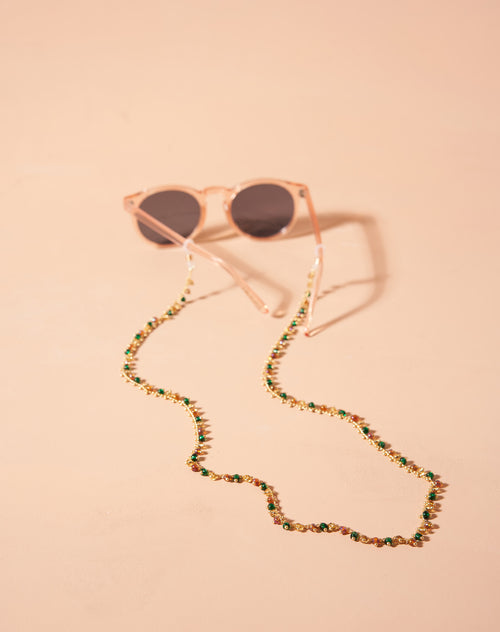 Chaîne Sissi - Vert Et - Rose