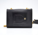 Bolso Chloé Mini De Piel Granulada Negra Con Cadena Dorada