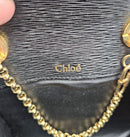 Bolso Chloé Mini De Piel Granulada Negra Con Cadena Dorada