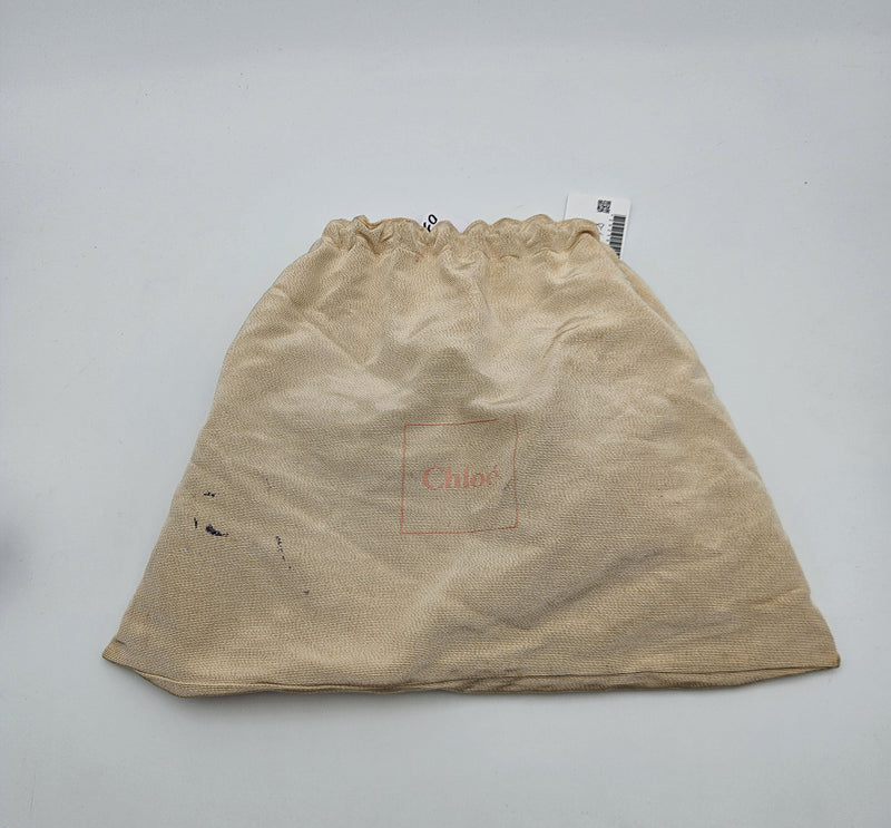 Bolso Chloé Mini De Piel Granulada Negra Con Cadena Dorada