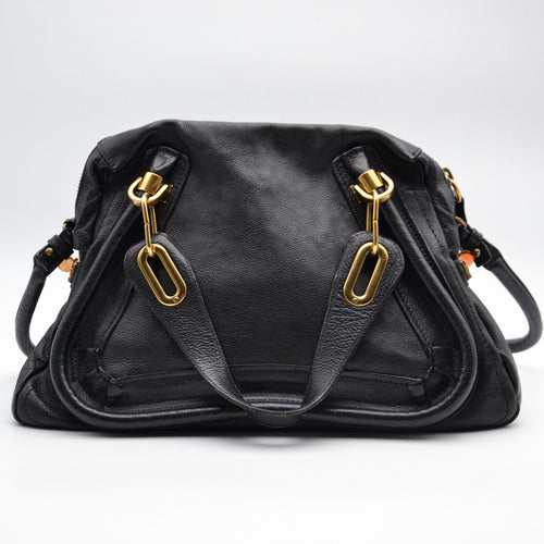 Chloé Paraty Medium Cuir Grainé Noir