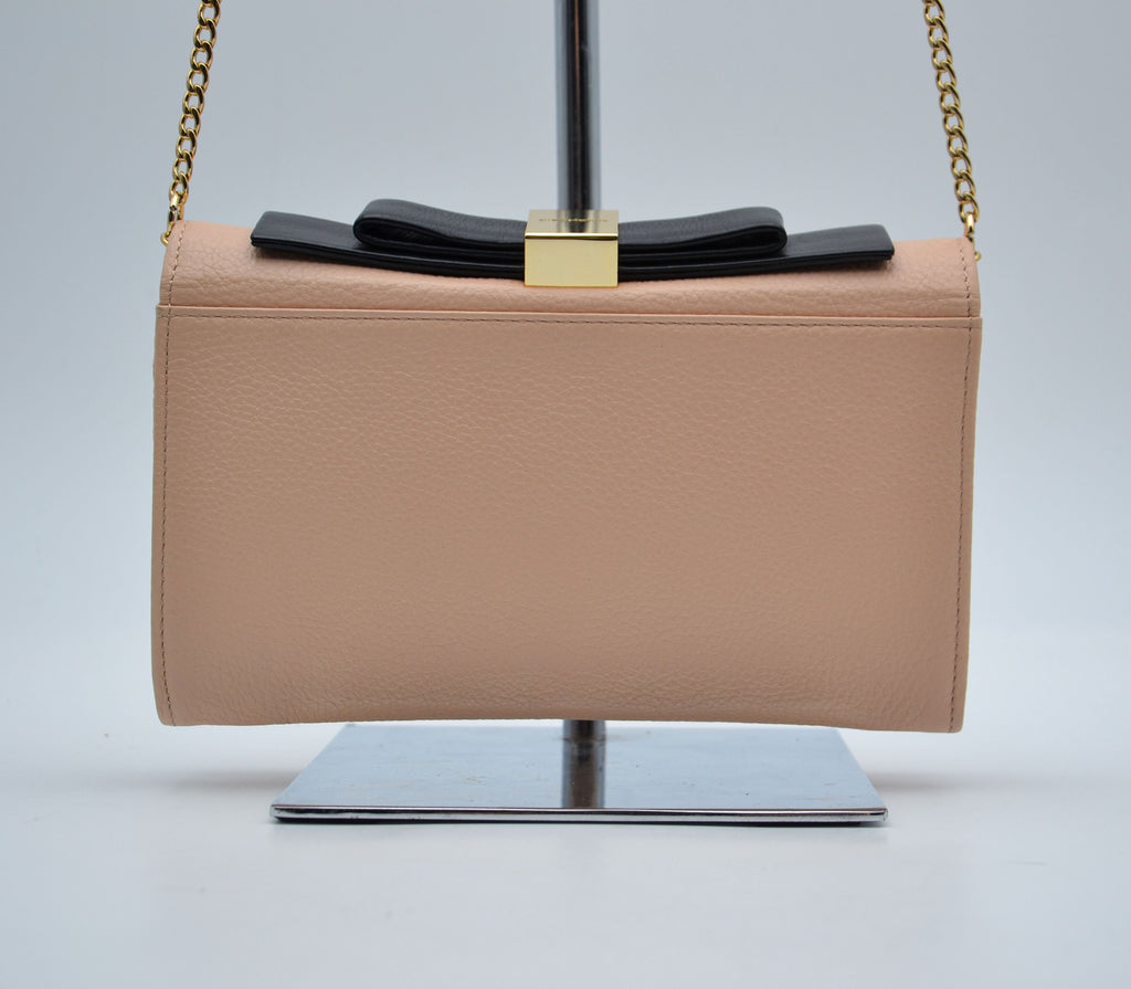 Bolso See By Chloé Wallet On Chain De Piel Granulada Rosa Pastel