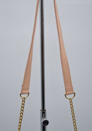 Sac See By Chloé Wallet On Chain Cuir Grainé Rose Pastel