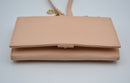 Sac See By Chloé Wallet On Chain Cuir Grainé Rose Pastel