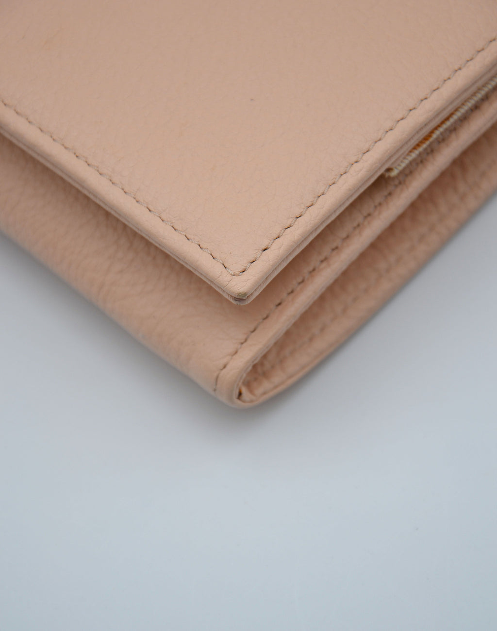 Bolso See By Chloé Wallet On Chain De Piel Granulada Rosa Pastel