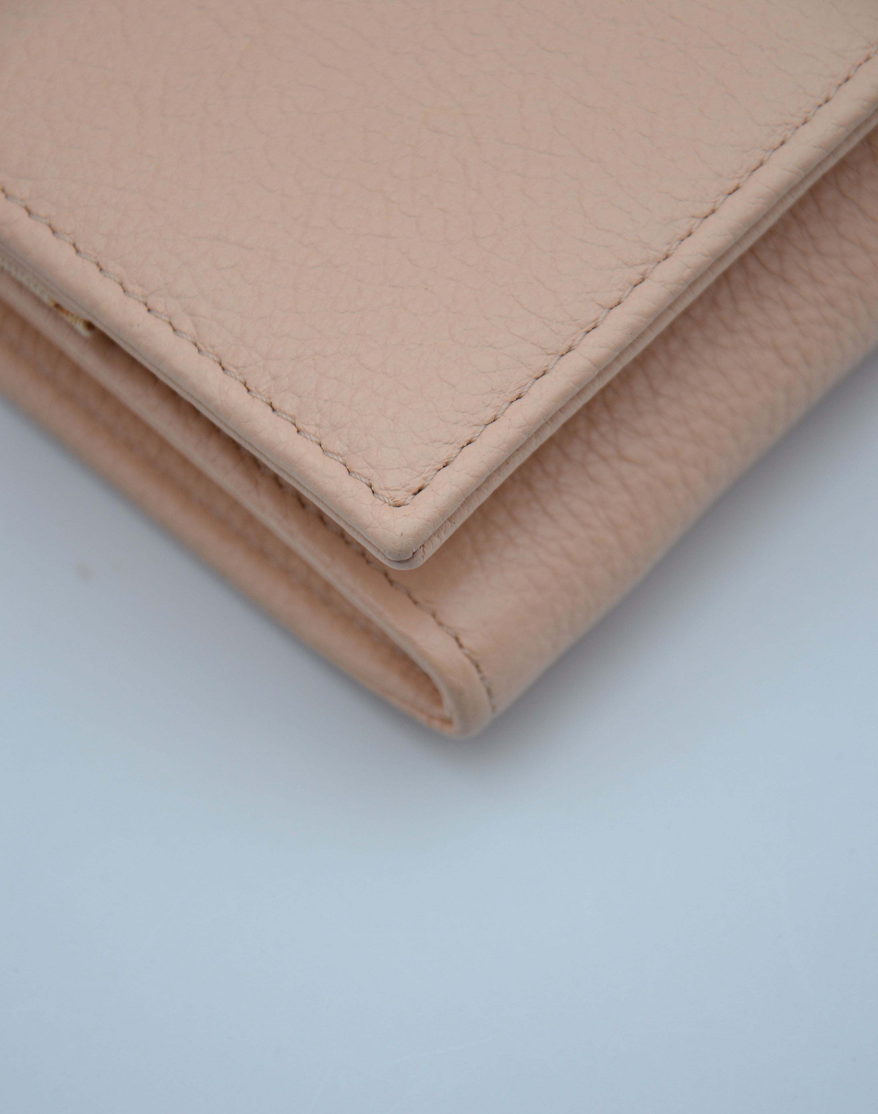 Bolso See By Chloé Wallet On Chain De Piel Granulada Rosa Pastel