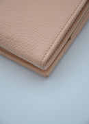 Sac See By Chloé Wallet On Chain Cuir Grainé Rose Pastel