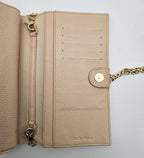 Bolso See By Chloé Wallet On Chain De Piel Granulada Rosa Pastel
