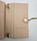 Sac See By Chloé Wallet On Chain Cuir Grainé Rose Pastel