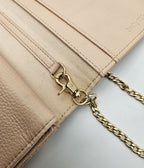 Bolso See By Chloé Wallet On Chain De Piel Granulada Rosa Pastel