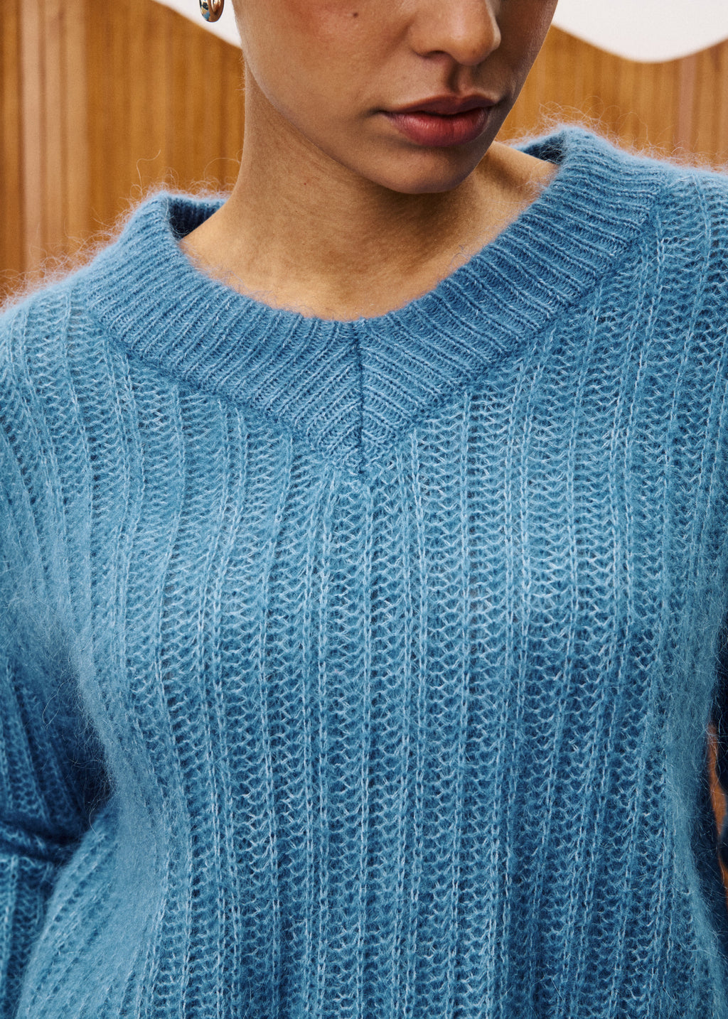 Pull Myosotis - Bleu Jean